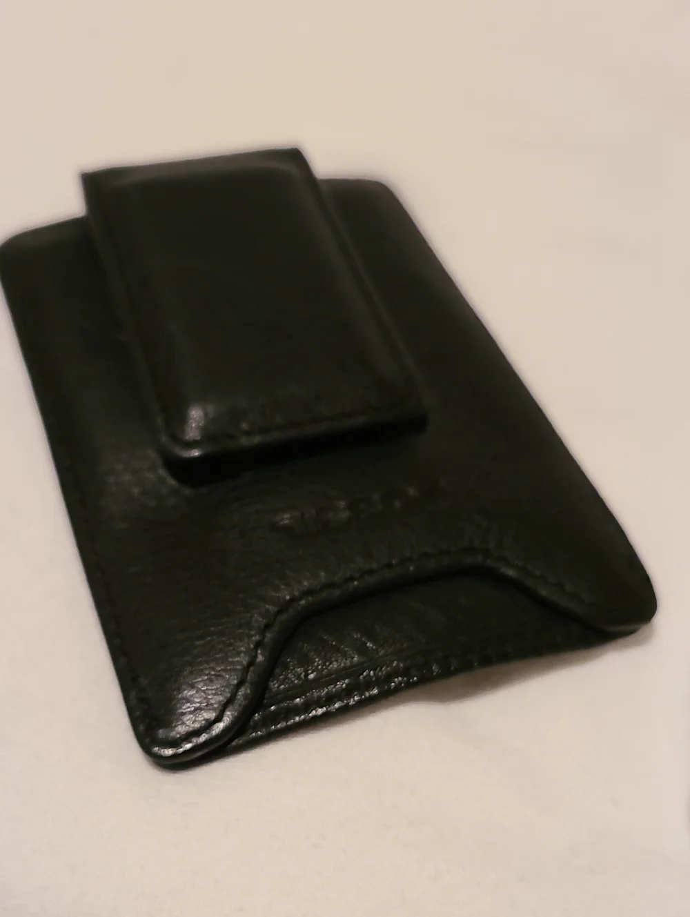 Fossil Magnetic Multicard Wallet Money Clip Credit Card Holder Black Slim
